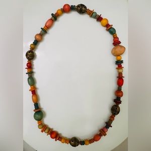 Wood Beaded Necklace